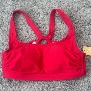 KONA SOL bikini top. Red. New with tags. Medium.